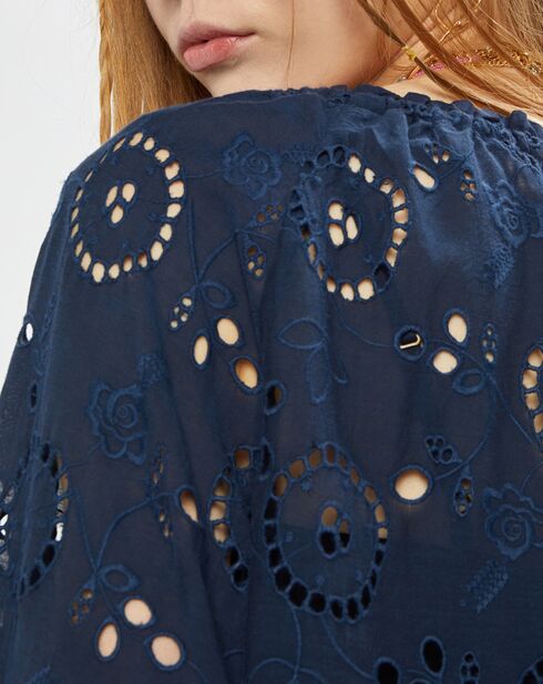 Túnica de noche Sarah en mezcla de algodón