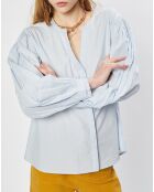 Chemise en Coton large Aramis bleu ciel