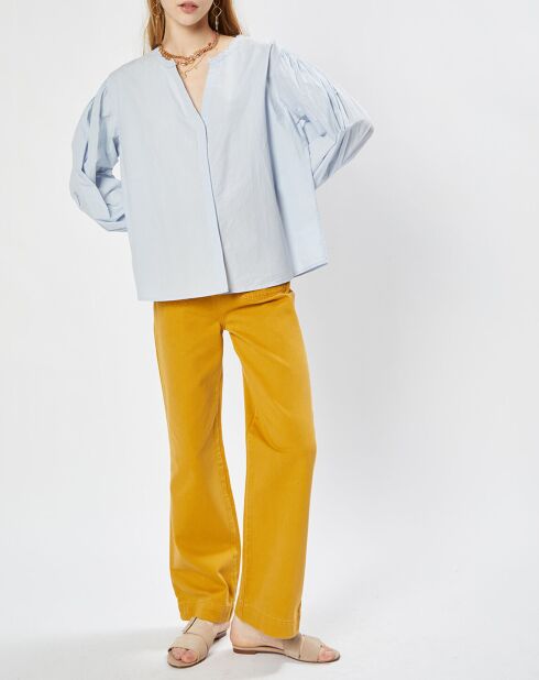 Chemise en Coton large Aramis bleu ciel