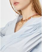 Chemise en Coton large Aramis bleu ciel