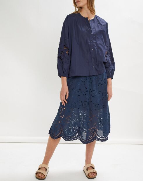 Robe Montana imprimée bordeaux/écru