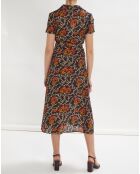 Robe longue Joy imprimée noire