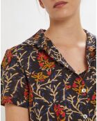 Robe longue Joy imprimée noire