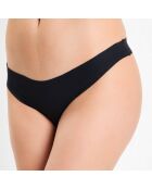 Tanga Plume sans coutures noir