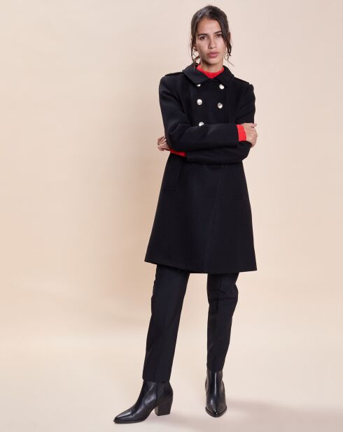 Manteau en Laine mélangée Mure noir