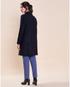 Manteau en Laine mélangée Mure bleu nocturne