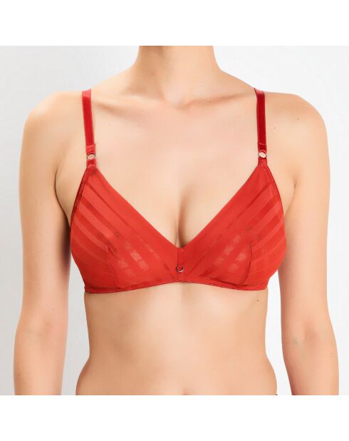 Soutien-gorge sans armatures brique