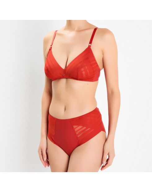 Soutien-gorge sans armatures brique