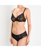 Soutien-gorge avec armatures Mirage Botanique noir