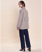 Manteau en Laine mélangée Marc beige