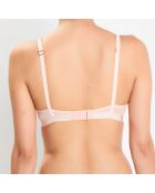 Soutien-gorge emboîtant avec armatures Fleur d'Art rose