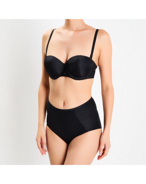 Soutien-gorge bandeau coques avec armatures Insoupçonnable noir