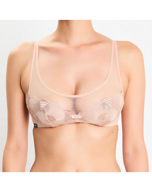 Soutien-gorge brassière demi armatures Elixir de Lou opalin