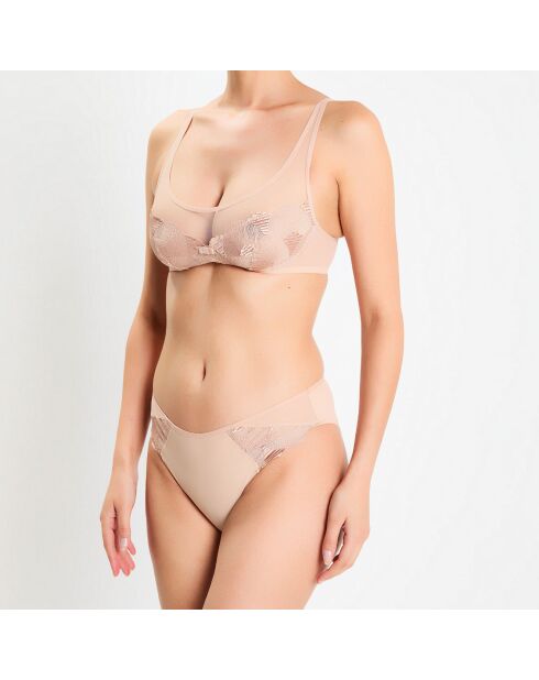 Soutien-gorge brassière demi armatures Elixir de Lou opalin