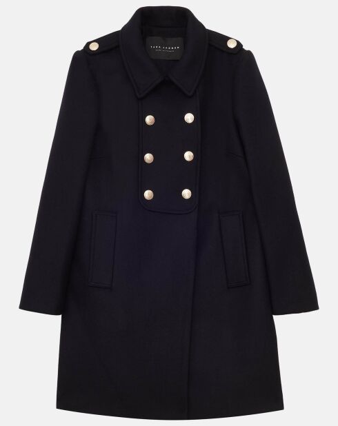 Manteau en Laine mélangée Mure bleu nocturne