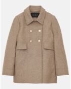 Manteau en Laine mélangée Marc beige