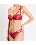 Tanga Fleur d'Art rouge