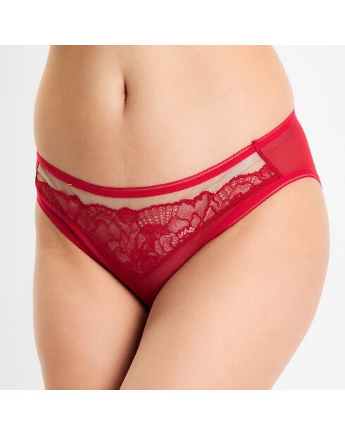 Culotte Fleur d'Art rouge