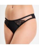 Tanga Fleur d'Art noir