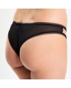 Tanga Fleur d'Art noir