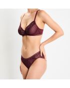 Soutien-gorge emboîtant avec armatures Précieuse bordeaux