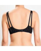 Soutien-gorge avec armatures Larmes de Rose noir