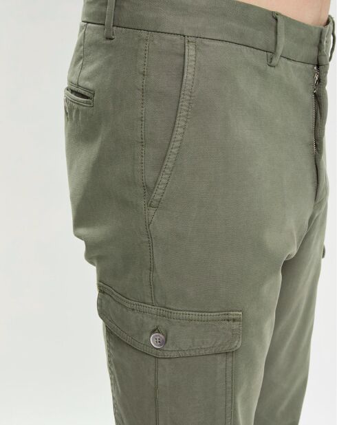 Pantalon Regular Fit Cargo kaki