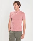 Polo Slim Fit uni Piqué rose