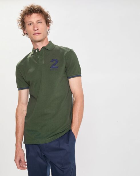 Polo Regular Fit manches courtes Numéro vert