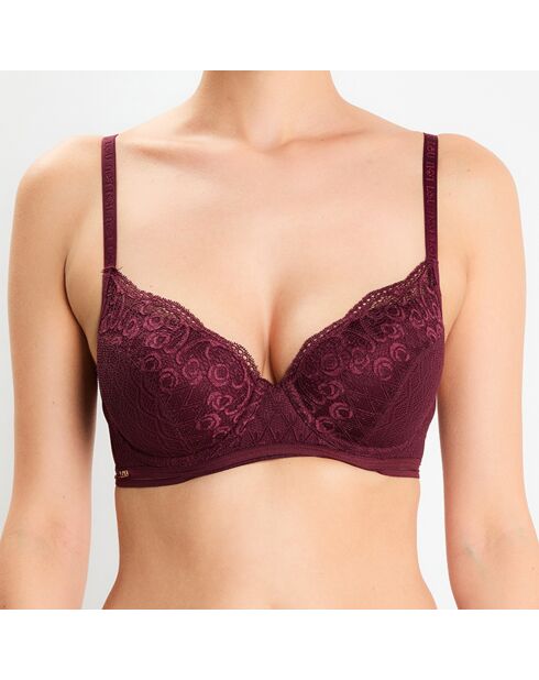Soutien-gorge coques avec armatures Précieuse bordeaux