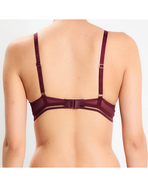 Soutien-gorge emboîtant avec armatures Précieuse bordeaux