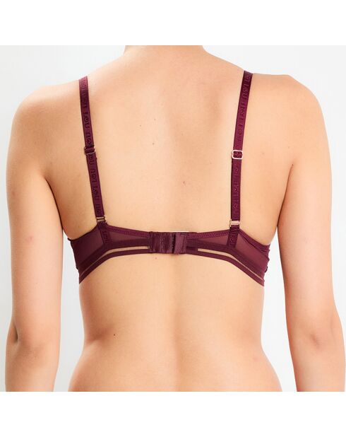 Soutien-gorge emboîtant avec armatures Précieuse bordeaux