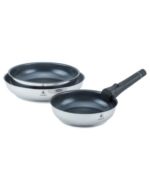 3 estufas de inducción 'reactivas' grises extraíbles