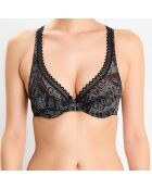 Soutien-gorge avec armatures Oxygène Arty noir