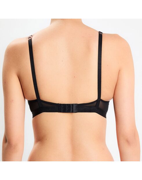 Soutien-gorge sans armatures Fleur d'Art noir