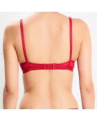 Soutien-gorge sans armatures Fleur d'Art rouge