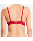 Soutien-gorge emboîtant avec armatures Fleur d'Art rouge