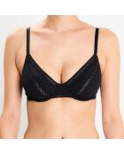 Soutien-gorge coques avec armatures Caresse noir