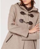 Manteau en Laine mélangée Meros beige