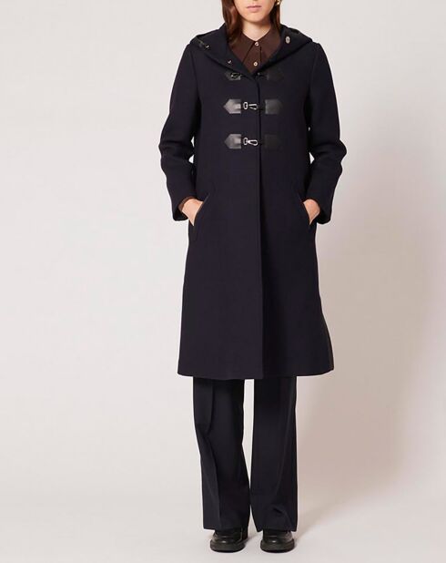 Manteau en Laine mélangée Misao marine
