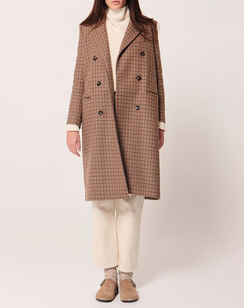 Manteau en Laine mélangée Marc camel