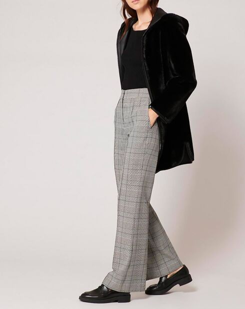 Manteau en Fausse Peau réversible Milor noire