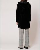 Manteau en Fausse Peau réversible Milor noire