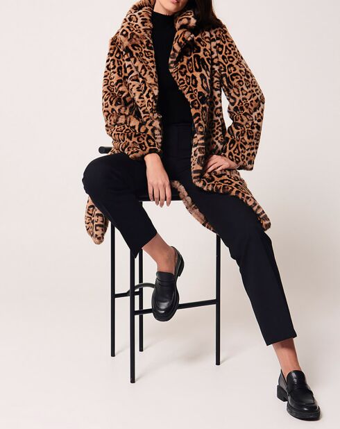 Manteau en Fausse Peau Miramo imprimée