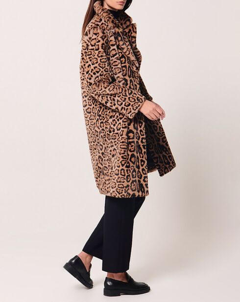 Manteau en Fausse Peau Miramo imprimée