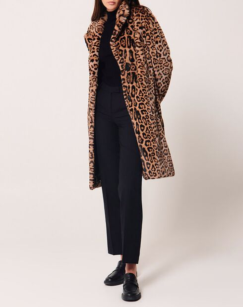Manteau en Fausse Peau Miramo imprimée