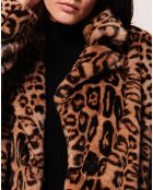 Manteau en Fausse Peau Miramo imprimée