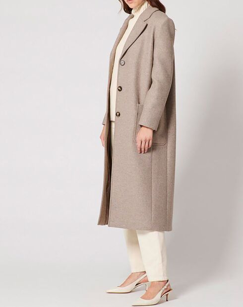 Manteau en Laine mélangée Mattiz beige