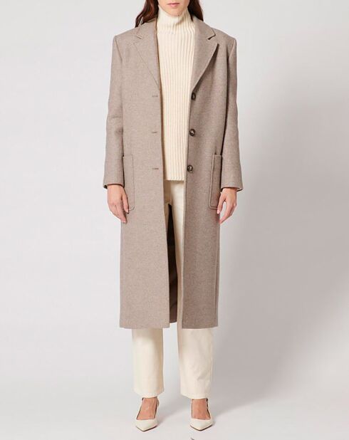 Manteau en Laine mélangée Mattiz beige