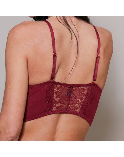 Bustier Yamy rouge bordeaux